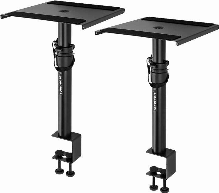 Vondynote Set Of 2 Studio Monitor Stands Desktop Speaker Stands With