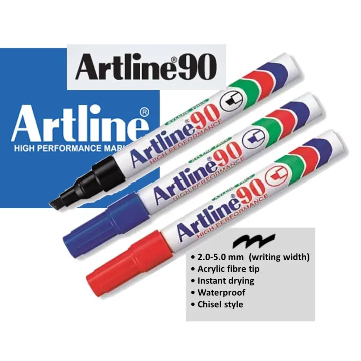 Artline Permanent Marker Pen Pen Marker Permanent Lazada