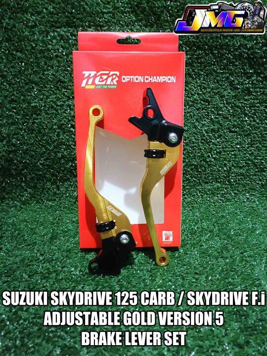 SUZUKI SKYDRIVE 125 CARB SKYDRIVE 125 F I BRAKE LEVER SET GOLD