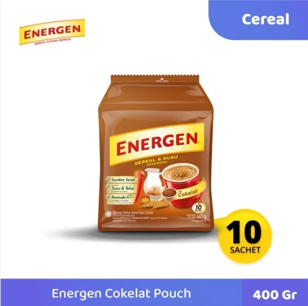 ENERGEN COKLAT KEMASAN BARU ISI LEBIH BANYAK 10 PCS 1 RENCENG Lazada