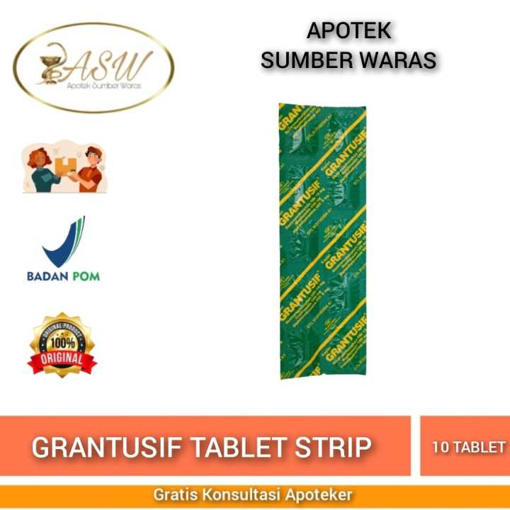 Grantusif Strip Isi Kaplet Obat Batuk Lazada Indonesia