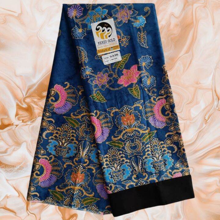 057 WOMEN WEAR FLORAL ORI SUPER KERIS BATIK 2 METERS SIAP HAJIT