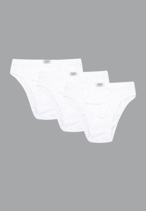 Puritan Men S Bikini Brief Pure Cotton Style White Pack Of