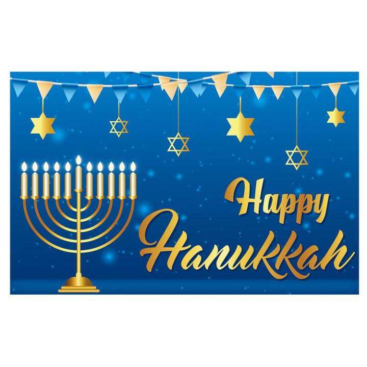 ฮานคคาภาพพนหลง การตกแตงฉากหลงปารต Blue Hanukkah ตกแตงปารตวนหยด เทศกาลตก