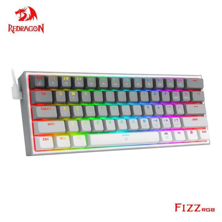 Redragon Fizz K Rgb Usb Mini Mechanical Gaming Wired Keyboard Red