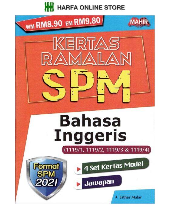 Buku Latihan SPM Kertas Ramalan SPM Bahasa Inggeris Format SPM 2021