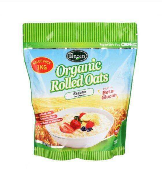 Anzen Organic Rolled Oats Kg Regular Lazada