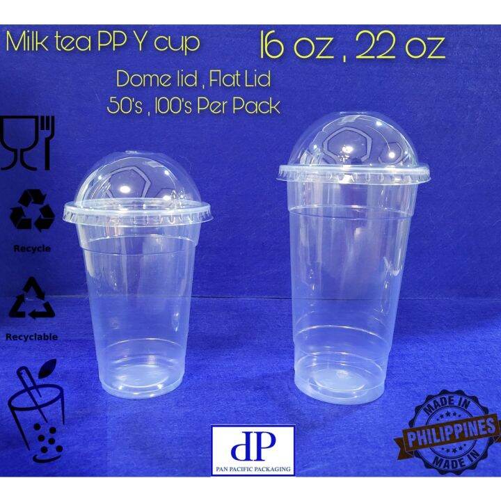 Pcs Milk Tea Plastic Cup Frappe Oz Oz Mm With Out Lid