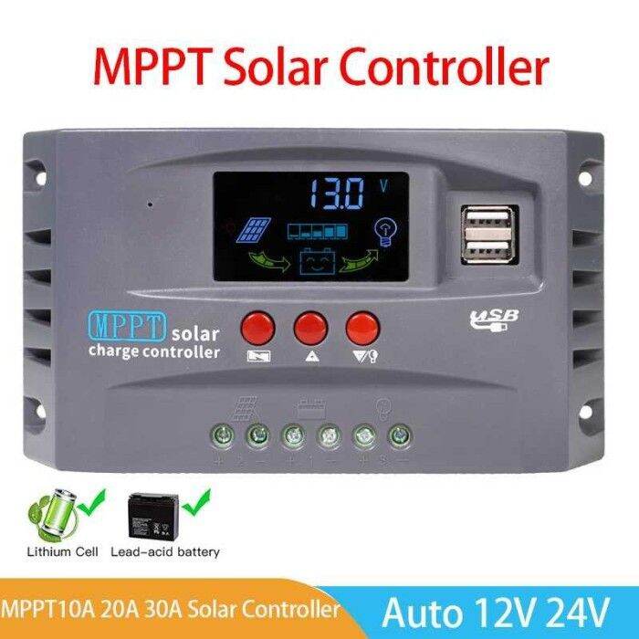 HXC SCC MPPT 30A 30 A Solar Charge Controller 2 USB 12V 24V Lazada