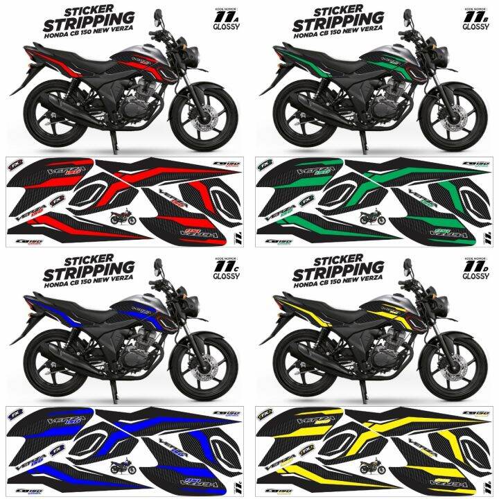 Sticker Striping Honda CB 150 VERZA NEW Variasi GLOSSY Decal ARF011