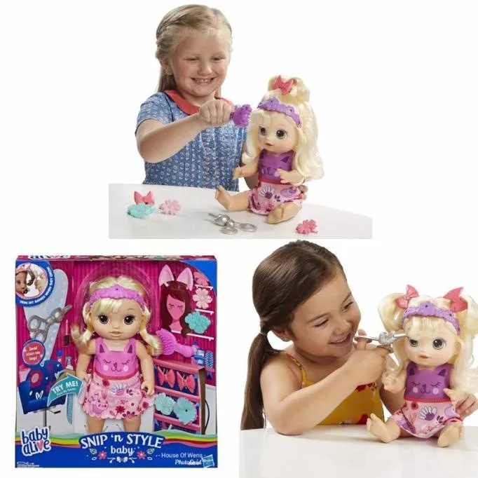 Hasbro Baby Alive Snip N Style Baby Blonde Hair Lazada Co Th