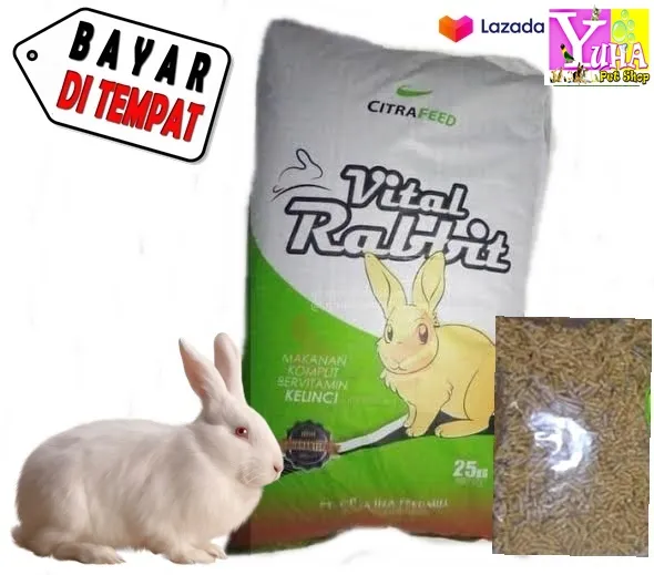 Makanan Kelinci Vital Rabbit Food Citrafeed Repack Kg Yuha Pet