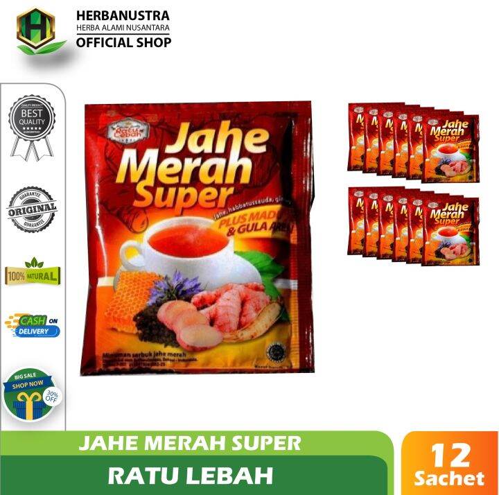 Paket Renceng Jahe Merah Super Ratu Lebah Jahe Merah Super