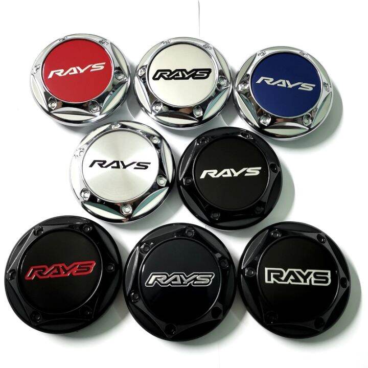 Style Car Pc Mm Car Wheel Center Hub Caps Rim For Rays Volk Emblem