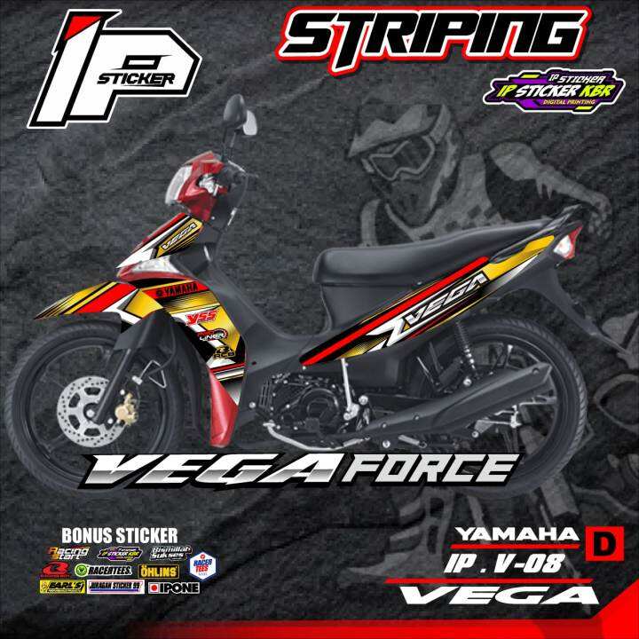 Cod Striping Vega Force Sticker Striping Variasi List Yamaha Vega