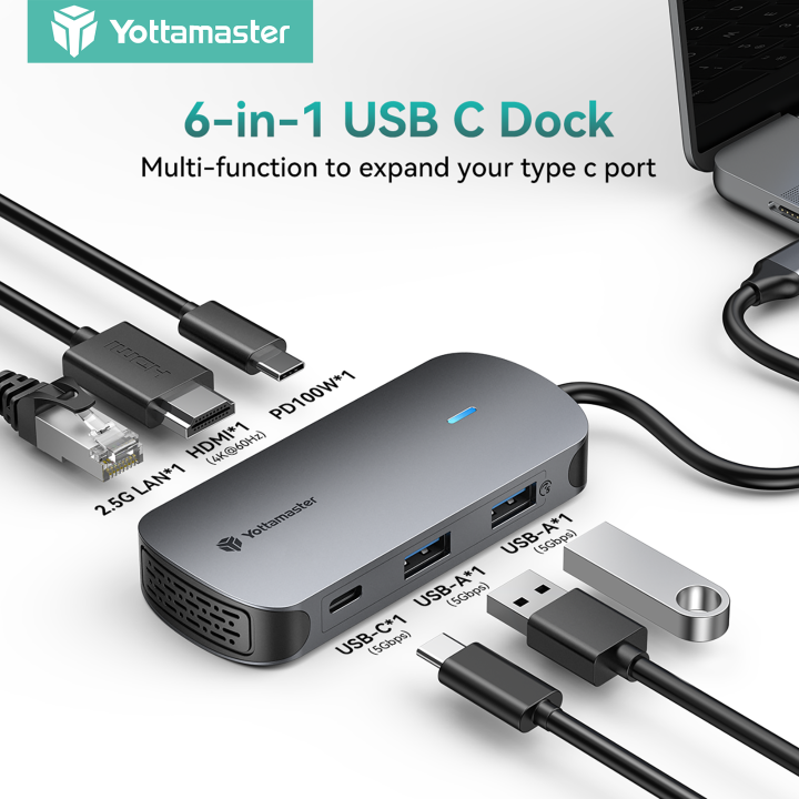 Yottamaster Usb Type C In Hub Usb C To K Hz Hdmi W Pd G