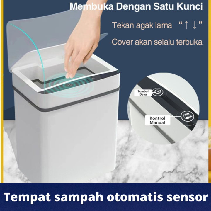 Tempat Sampah Otomatis Sensor Tangan Infrared Waterproof Tong Sampah