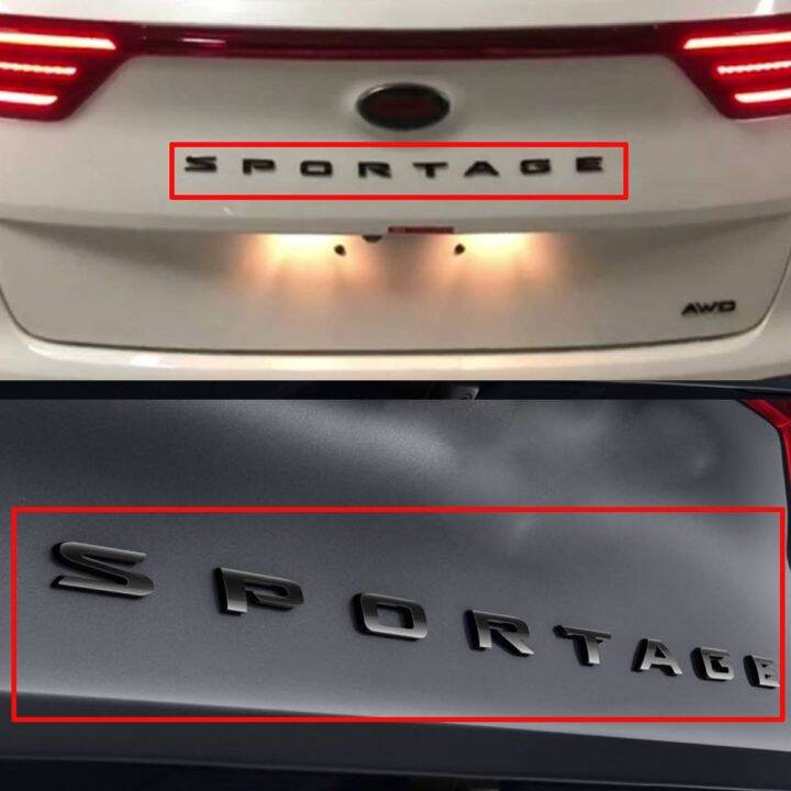 Car Trunk Rear Sticker Sportage Emblem Logo Sticker For Kia Sportage Gt