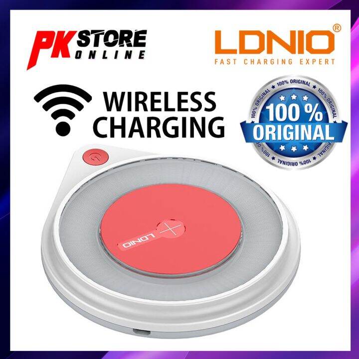 100 ORIGINAL LDNIO AW001 WIRELESS CHARGING PAD CHARGE POWER WITH MIRO