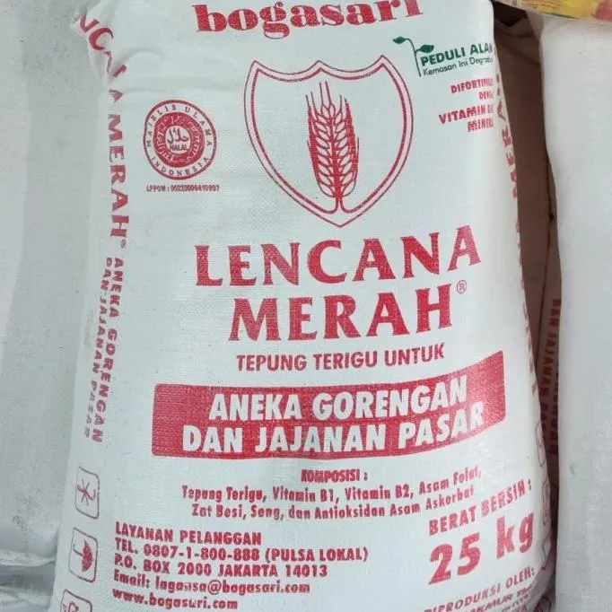 TERMURAH Tepung Terigu Lencana Merah Bogasari 25kg Grosir TEPUNG HUNKWE