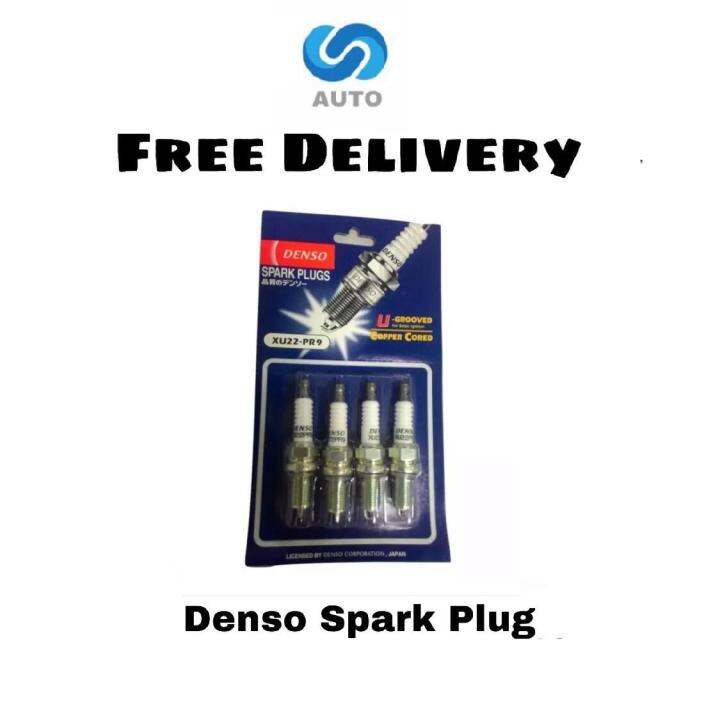 4 Pcs Denso Spark Plug XU22 PR9 For Perodua Myvi Myvi Lagi Best 2007