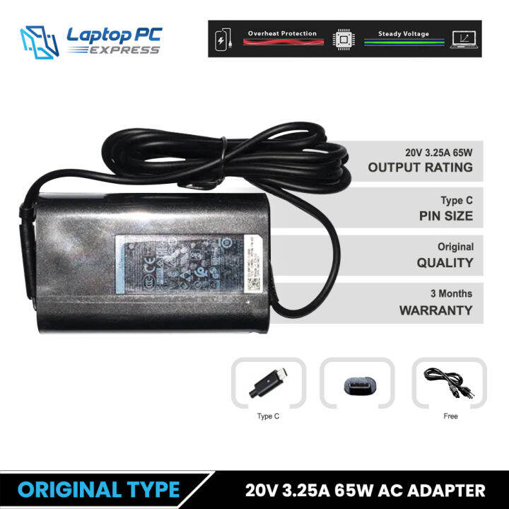 Lpce Laptop Charger V A W V A W Type C Dell