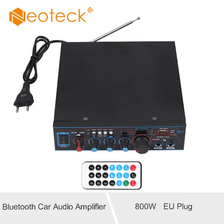 Neoteck W Hifi Digital Bluetooth Stereo Audio Amplifier Fm Sd Radio