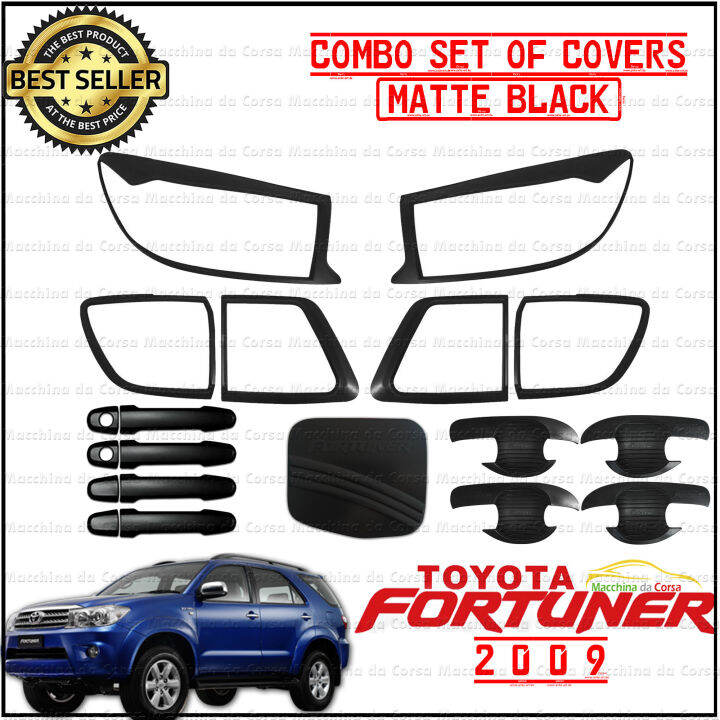 Toyota Fortuner Combo Set Of Headlight And Tail Light Cover Door