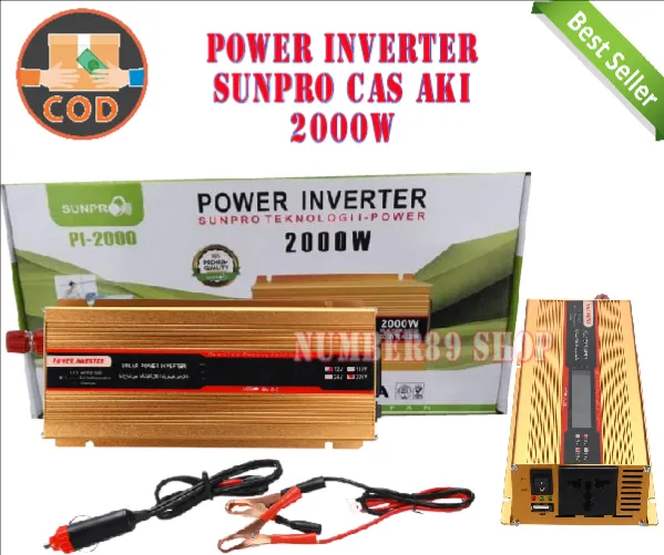 PRAKTIS Power Inverter DC To AC 2000W Power Inverter Sunpro