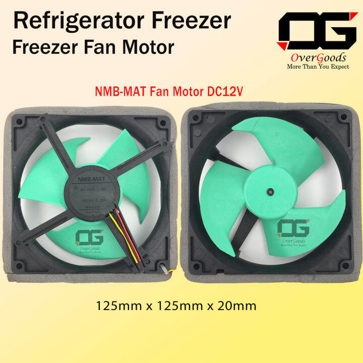 NMB MAT 3 Wire Fridge Refrigerator Freezer Fan Motor DC12V 0 23A Kipas