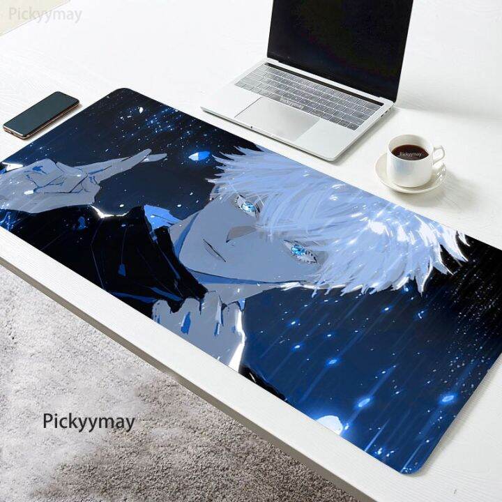 Large Mouse Pad Mause Gojo Satoru Anime Gaming Keyboard Mausepad