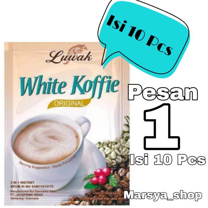 Luwak White Koffie Original 10 Sachet Lazada Indonesia