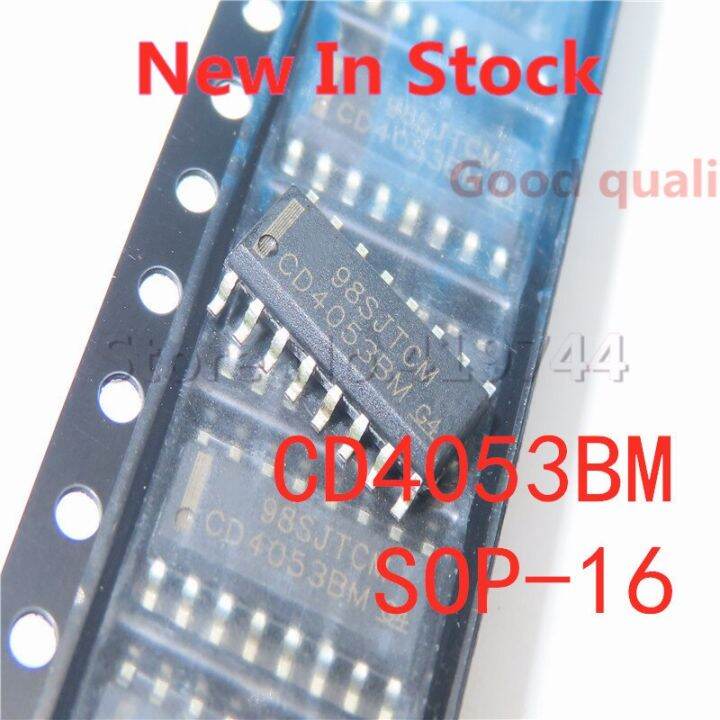 10PCS LOT CD4053 CD4053BM SMD SOP 16 HCF4053BT Three Groups Of Two