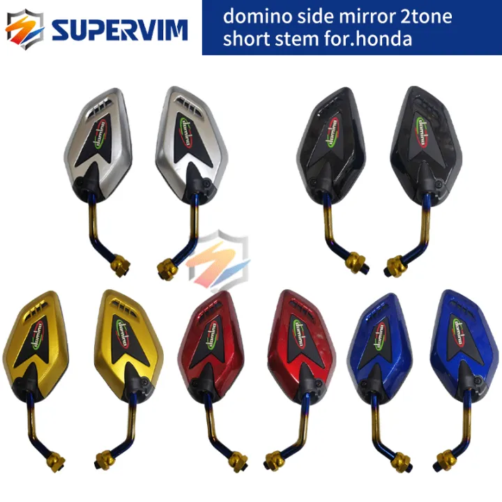 Supervim Motorcycle Domino Side Mirror For Honda Tone Short Stem