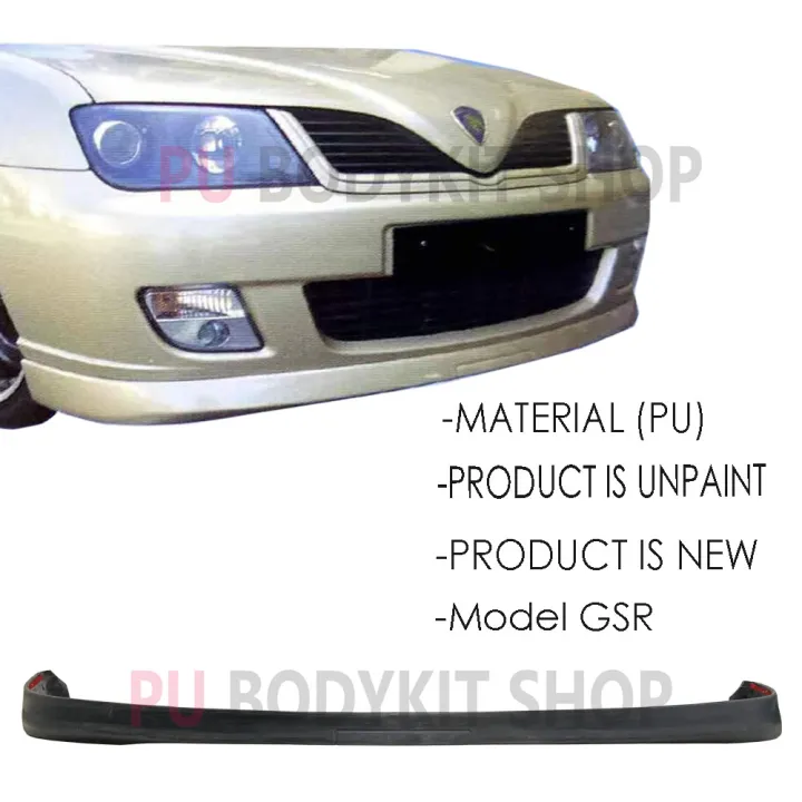 Proton Waja Gsr Style Front Skirt Skirting Bumper Lower Lip