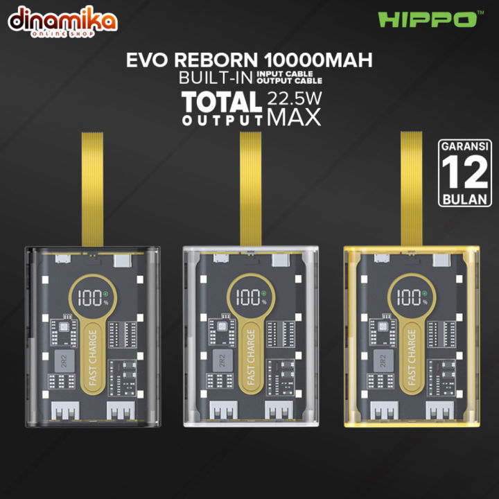 Hippo Powerbank Evo Reborn Mah Pd W Quick Fast Charging Power