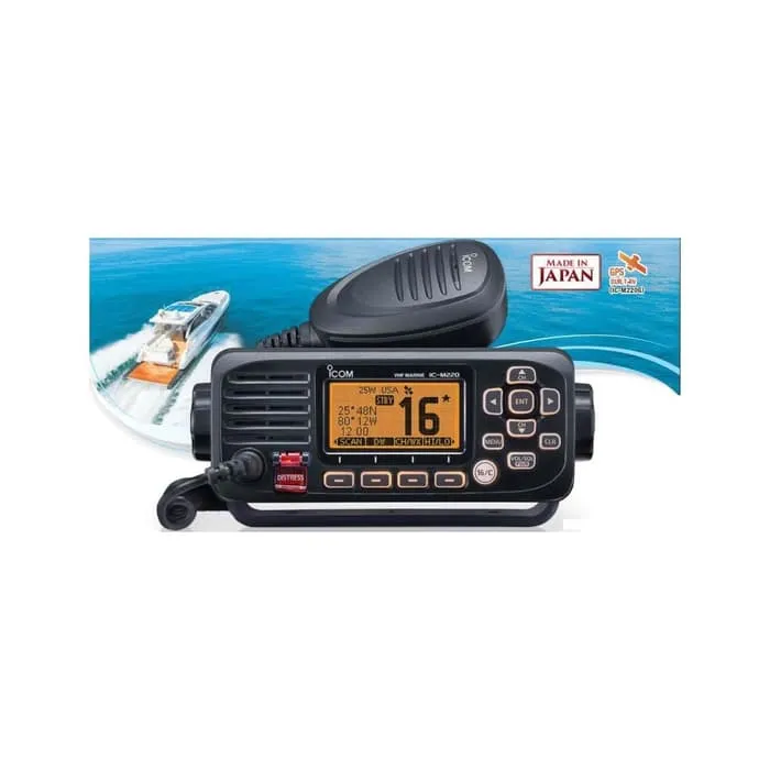 Icom IC M220 VHF Marine Transceiver Ori Baru Garansi PT Eli Rig ICM220