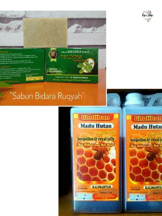 PAKET MIX 2 PCS Sabun Bidara Ruqyah Tsumma Tawakkal Madu Hutan