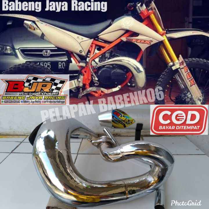 Knalpot Udang Trail Rx King Rx Z Tipe Ktm Pnp Rangka Standar Klx Ktm