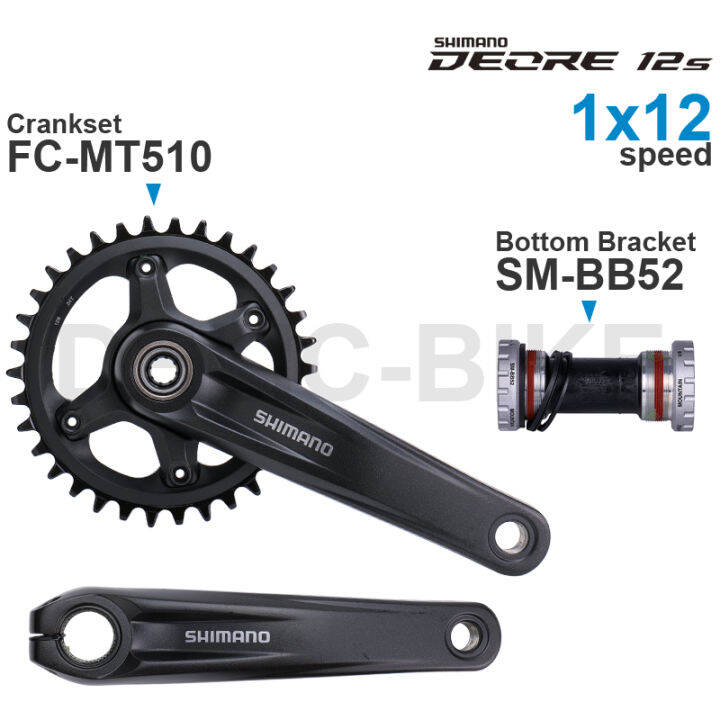 M28you SHIMANO DEORE M6100 MTB Crankset FC MT510 1 And Bottom Bracket