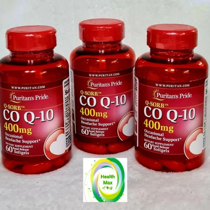 Puritan S Pride CoQ 10 400mg 60 Softgels Lazada PH