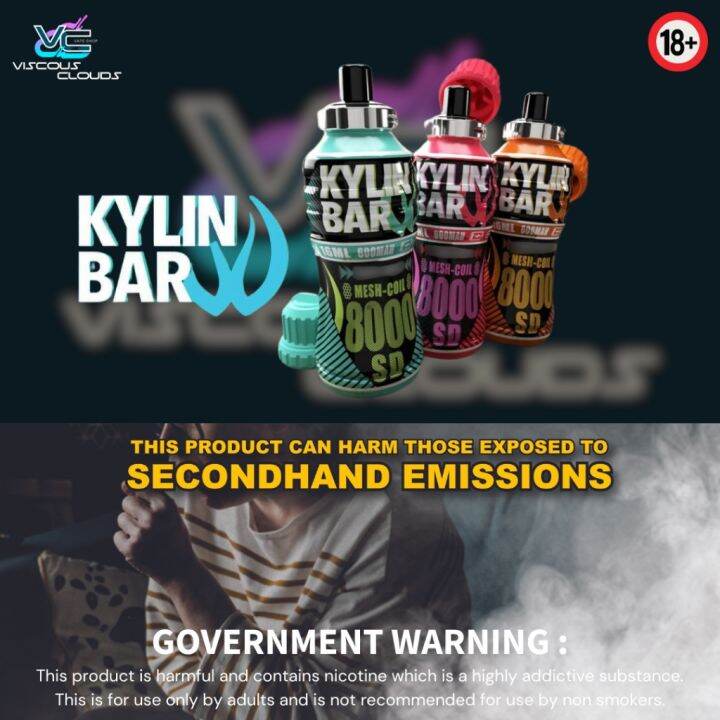 COD Kylin Bar 8000 Puffs Disposable Pod Vape LEGIT Lazada PH