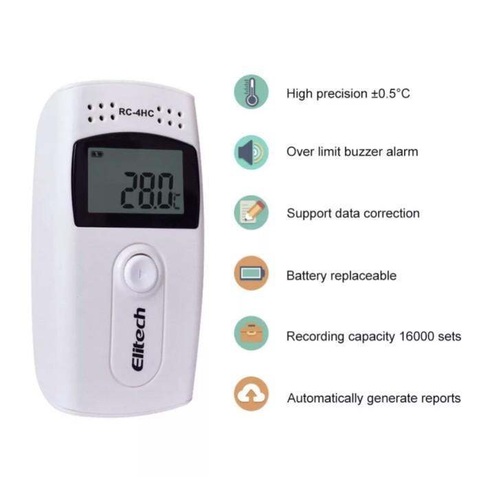 Elitech Rc Hc Usb Temperature Humidity Data Logger Recoder Warehouse