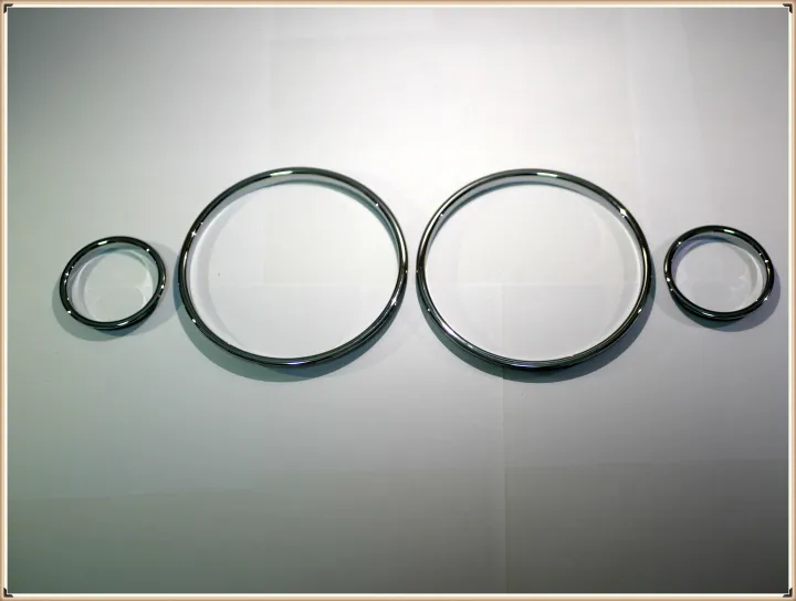 Chrome Speedometer Gauge Dial Rings Bezel Trim Chrome Tacho Rings For