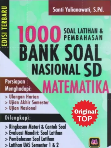 1000 BANK SOAL NASIONAL SD MATEMATIKA PUSTAKA SETIA Lazada Indonesia