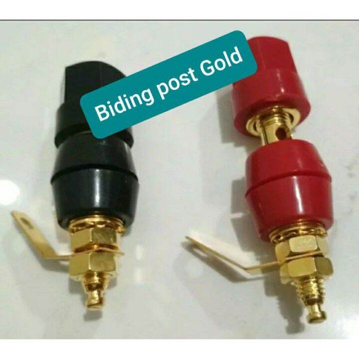 Binding Post Bending Pos Gold Merah Hitam SEPASANG Lazada Indonesia