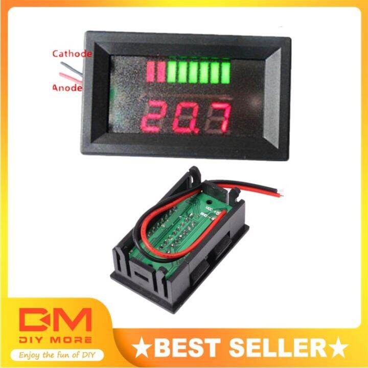 Charge Level Red Blue Indicator Voltmeter For V Lead Acid