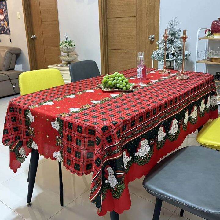 Christmas 6 Seater 8 Seater Table Cloth 150x180 Cm Table Cover