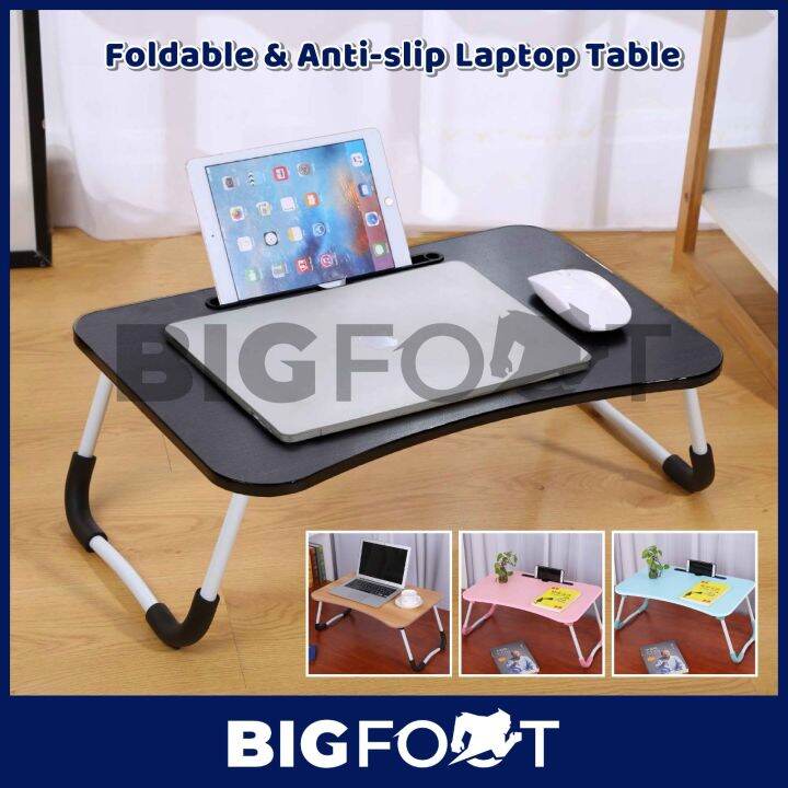 Laptop Table Foldable Table Anti Slip Bed Notebook Table Portable