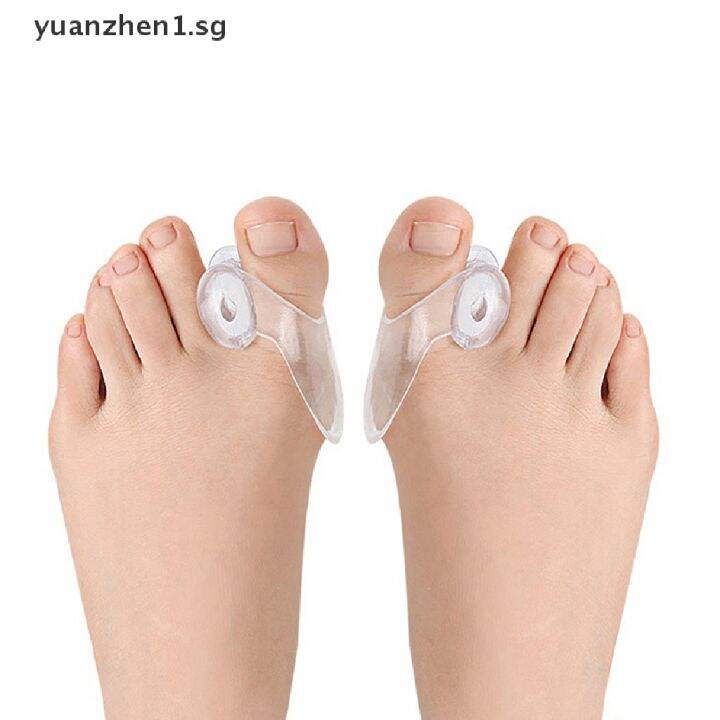 Ready Stock Zhen Pair Silicone Gel Thumb Corrector Bunion Foot Toe